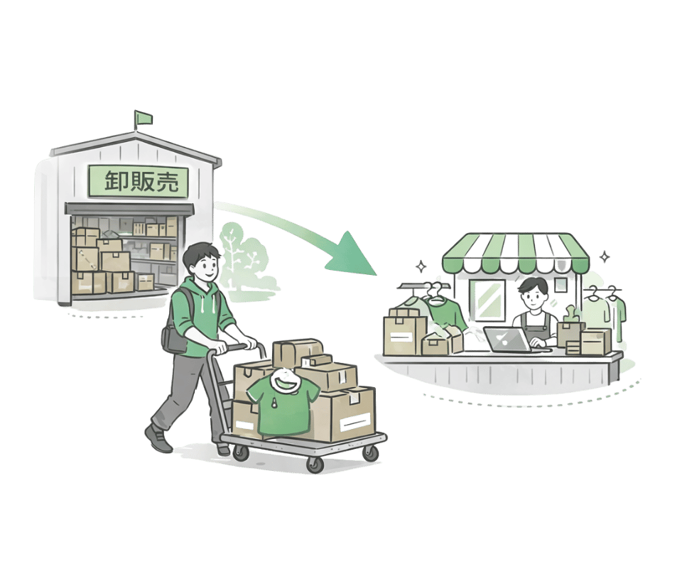 「売れる商材」の卸販売