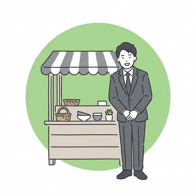 リアル販売チャネルの保有のイラスト