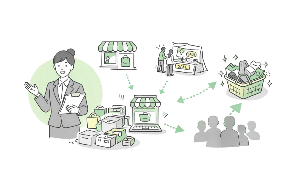 眠っている在庫を再び、市場へ